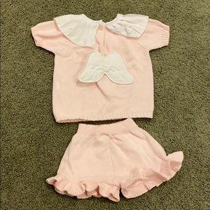 Mi loves matching sweater angel set 6 months